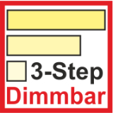 3-Step-Dimmbar mit herkömmlichen Wippschalter...