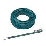 100m Illu Kabel Flachleitung als Ring grün H05RNH2-F...