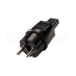 Standard Stecker - SCHWARZ - für Flachleitungen...