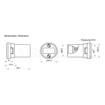 E14 - Standard Illu Fassung für Flachkabel (ohne...