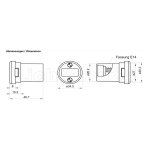 E14 - Standard Illu Fassung für Flachkabel mit...