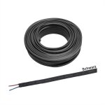 100m Illu Kabel Flachleitung als Ring schwarz H05RNH2-F...