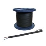 500m Illu Kabel Flachleitung als Werkstrommel schwarz...