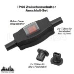 Schnurzwischenschalter Set für Rundkabel und Illu...