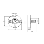 Kleinfassung E10 / 12V / Illumination / Modellbau - schwarz