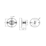 Kleinfassung E14 / 12V / Illumination / Modellbau - schwarz