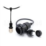 E27 - 29,5 cm Illu Pendel Fassung schwarz - mit...