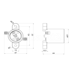 Einbau- / Durchsteckfassung E27 / 250V / Illumination /...