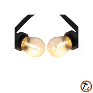 E27 City LED - 1 Watt ST44 Lang-Tropfenlampe Filament warmweiß 2700K (vergl. +8W)