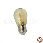 E27 City LED - 1 Watt ST44 Lang-Tropfenlampe Filament...