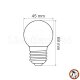 E27 - 6er Mix bunte City LED Tropfen Lampe (G45) 1W