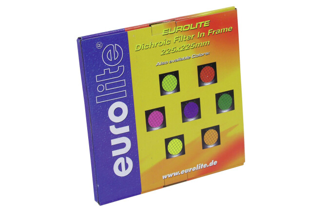 EUROLITE Dichro-Filter gelb, Rahmen schwarz PAR-56