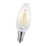 E14 LED Filament Kerze klar C35 - 2W (= 25W) 2700K...