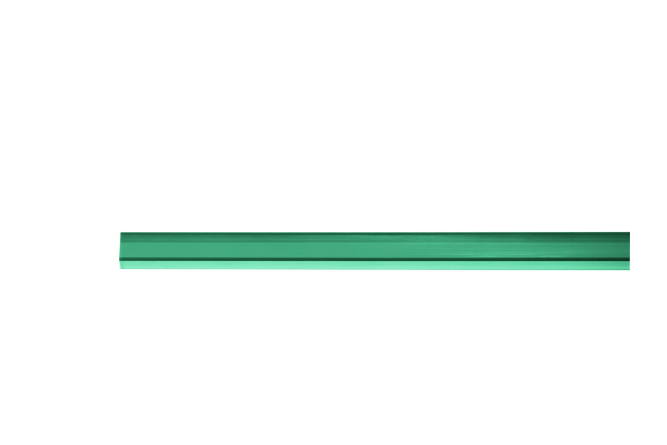 EUROLITE Leer-Rohr 10x10mm grün 2m