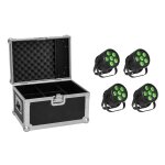 EUROLITE Set 4x LED Silent PAR 6 QCL Floor Scheinwerfer...