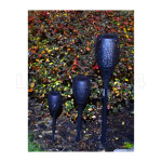 LED Solar Gartenfackel ORIENTAL Flammeneffekt, H. 40cm m. Erdspieß