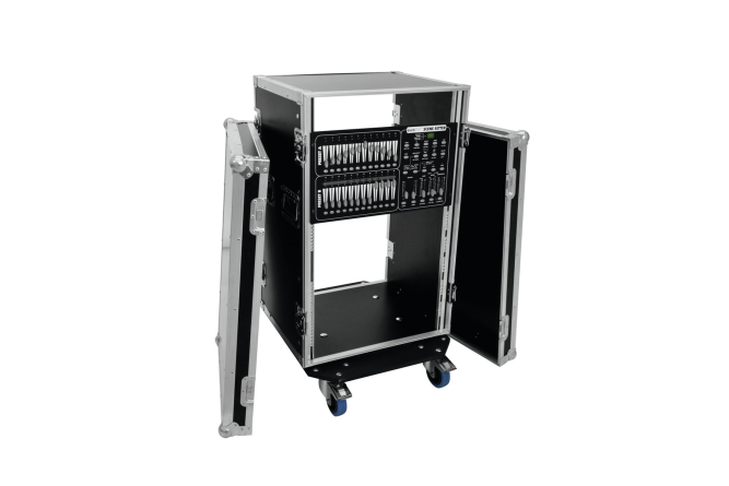 ROADINGER Rack Profi 18HE 45cm mit Rollen