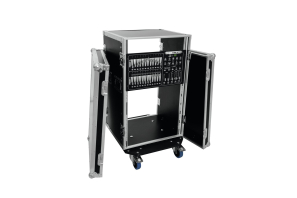 ROADINGER Rack Profi 18HE 45cm mit Rollen