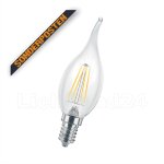 E14 LED Filament Windstoßkerze C35 - 4W (= 60W)...