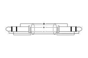 OMNITRONIC Klinkenkabel 3,5 stereo 3m sw