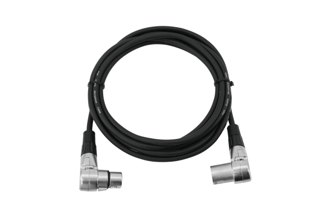 OMNITRONIC XLR Kabel 3pol 3m 90° sw