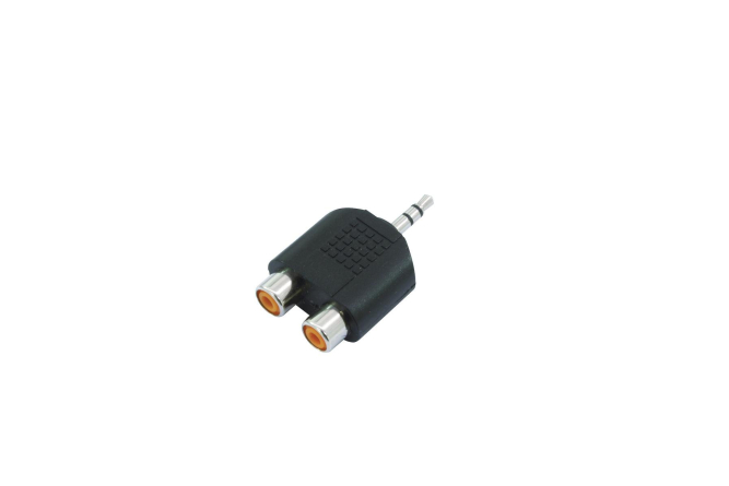 OMNITRONIC Adapter 2xCinch(F)/3,5 Klinke stereo 10x