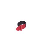 ACCESSORY Klett-Kabelbinder 25x195mm Schwarz/Rot