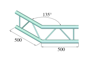 ALUTRUSS BILOCK BQ2-PAC23V 2-Weg Ecke 135°