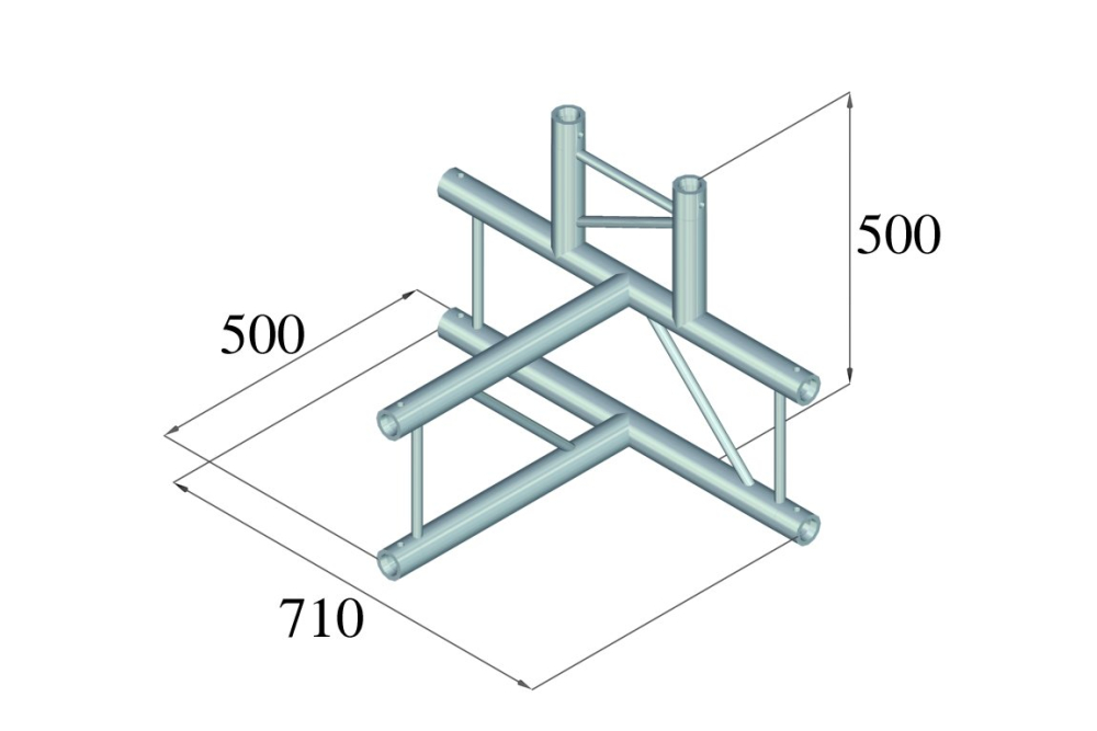 ALUTRUSS BILOCK BQ2-PAT42V 4-Weg T-Stück