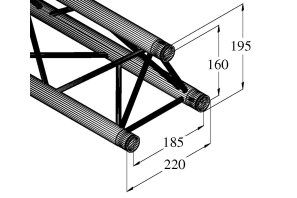 ALUTRUSS DECOLOCK DQ3-1000 3-Punkt-Traverse