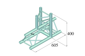 ALUTRUSS DECOLOCK DQ3-PAT37 3-Weg T-Stück 90°