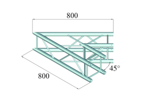 ALUTRUSS DECOLOCK DQ4-PAC19 2-Weg Ecke 45°