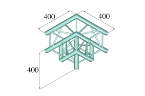 ALUTRUSS DECOLOCK DQ4-PAL30 3-Weg Ecke 90°