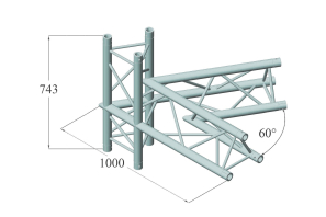 ALUTRUSS TRILOCK 6082AC-20-4 4-Weg-Ecke 60°