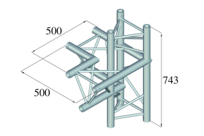 ALUTRUSS TRILOCK 6082AC-44 4-Weg-Stück \/ links