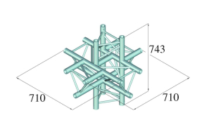ALUTRUSS TRILOCK 6082AC-61 6-Weg-Stück