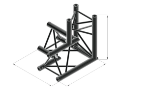 ALUTRUSS TRILOCK S-PAL-33 3-Weg-Ecke \/ rechts