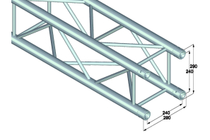 ALUTRUSS QUADLOCK QL-ET34-500 4-Punkt-Traverse