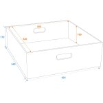 ROADINGER Einsatzkasten für Universal-Tour-Case MDF...