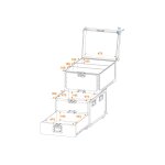 ROADINGER Universal-Roadie-Case mit Rollen und Schubladen