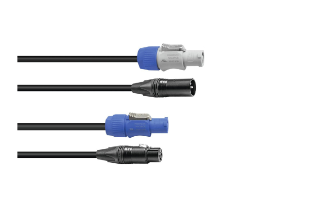 SOMMER CABLE Kombikabel DMX PowerCon/XLR 10m