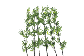 EUROPALMS Bambusstab mit Blättern, künstlich, 180cm, 6er Pack