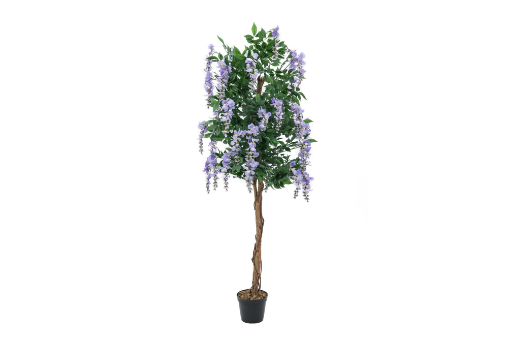 EUROPALMS Goldregenbaum, Kunstpflanze, violett, 180cm