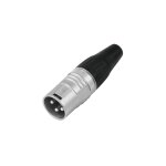 HICON XLR-Stecker 3-polig HI-X3CM-V Male Nickelfarben