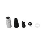 HICON XLR-Stecker 3-polig HI-X3CM-V Male Nickelfarben