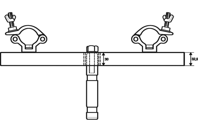 EUROLITE TAH-52 Traversenadapter mit Zapfen