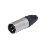 NEUTRIK XLR-Stecker 3-polig NC3MXX Silber