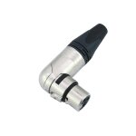 NEUTRIK NC3FRX XLR-Buchse 3-polig gewinkelt Silber