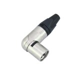 NEUTRIK XLR-Stecker 3-polig NC3MRX gewinkelt Silber