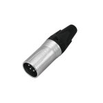 NEUTRIK XLR-Stecker 4-polig NC4MXX Male Silber